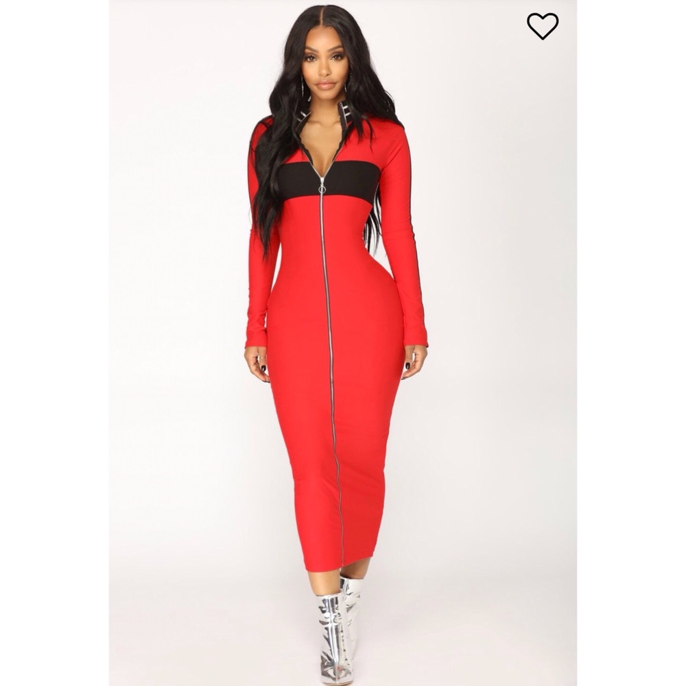 Fashion nova zipper dress